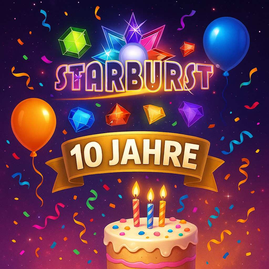 Der Klassiker von NetEnt feiert Geburtstag: 10 Jahre Starburst