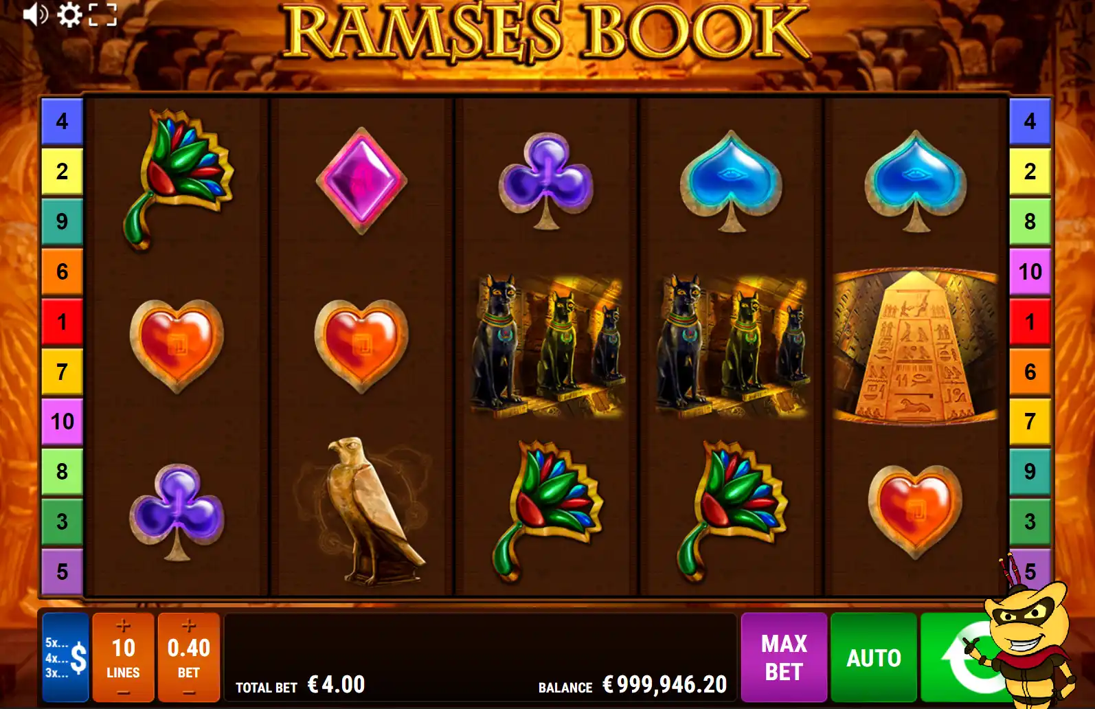Ramses Book Gewinnlinien