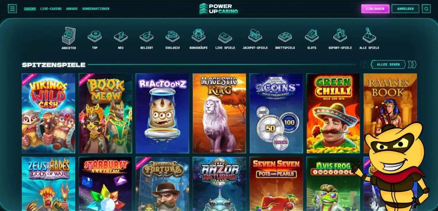 PowerUp Casino Spielautomaten 