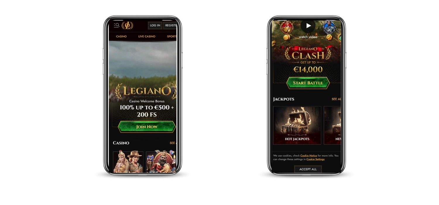 Legiano Casino Spiele-Portfolio