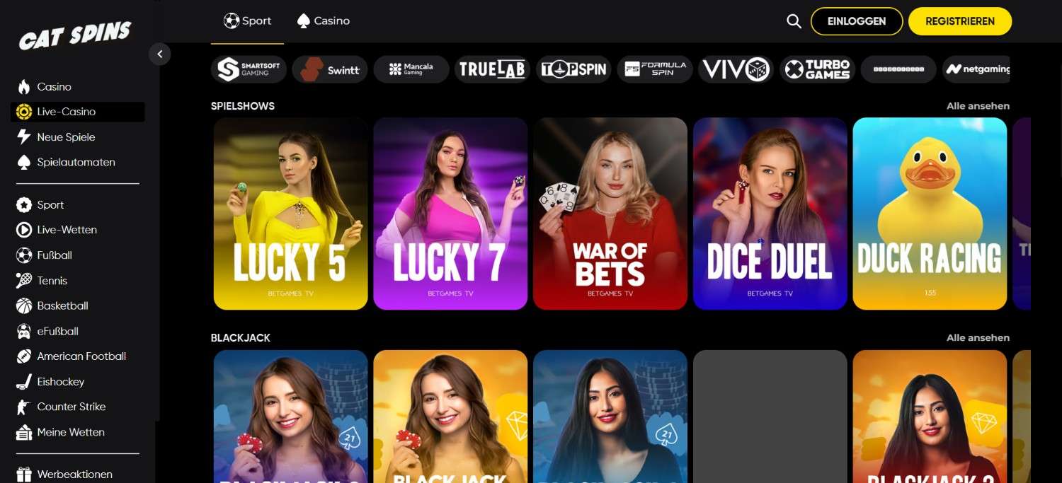 CatSpins Casino Live Casino