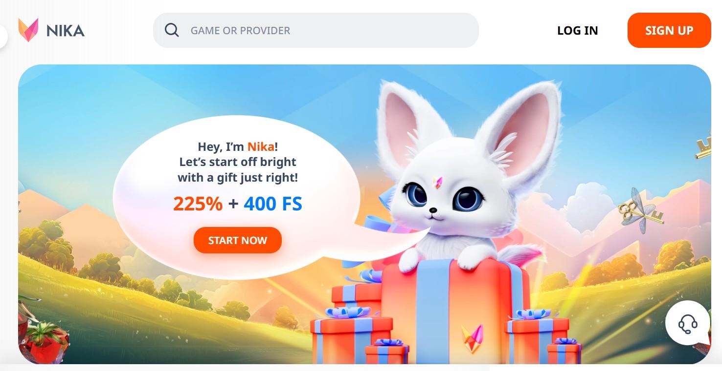 Nika Casino Welcome Bonus