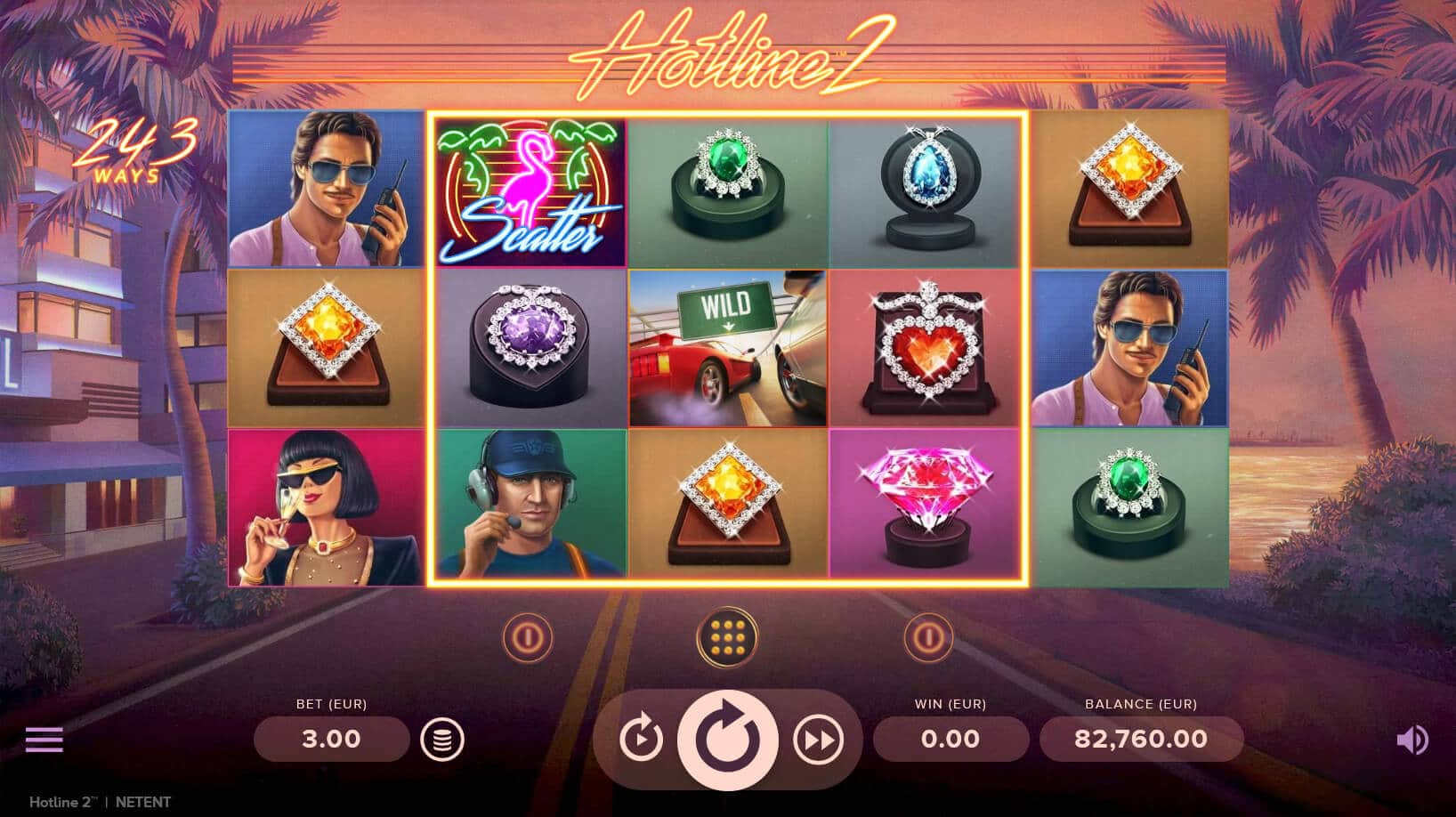 hotline 2 slot bonus game