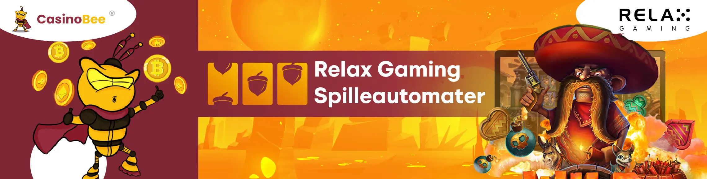 Typer spilleautomater som tilbys av Relax Gaming
