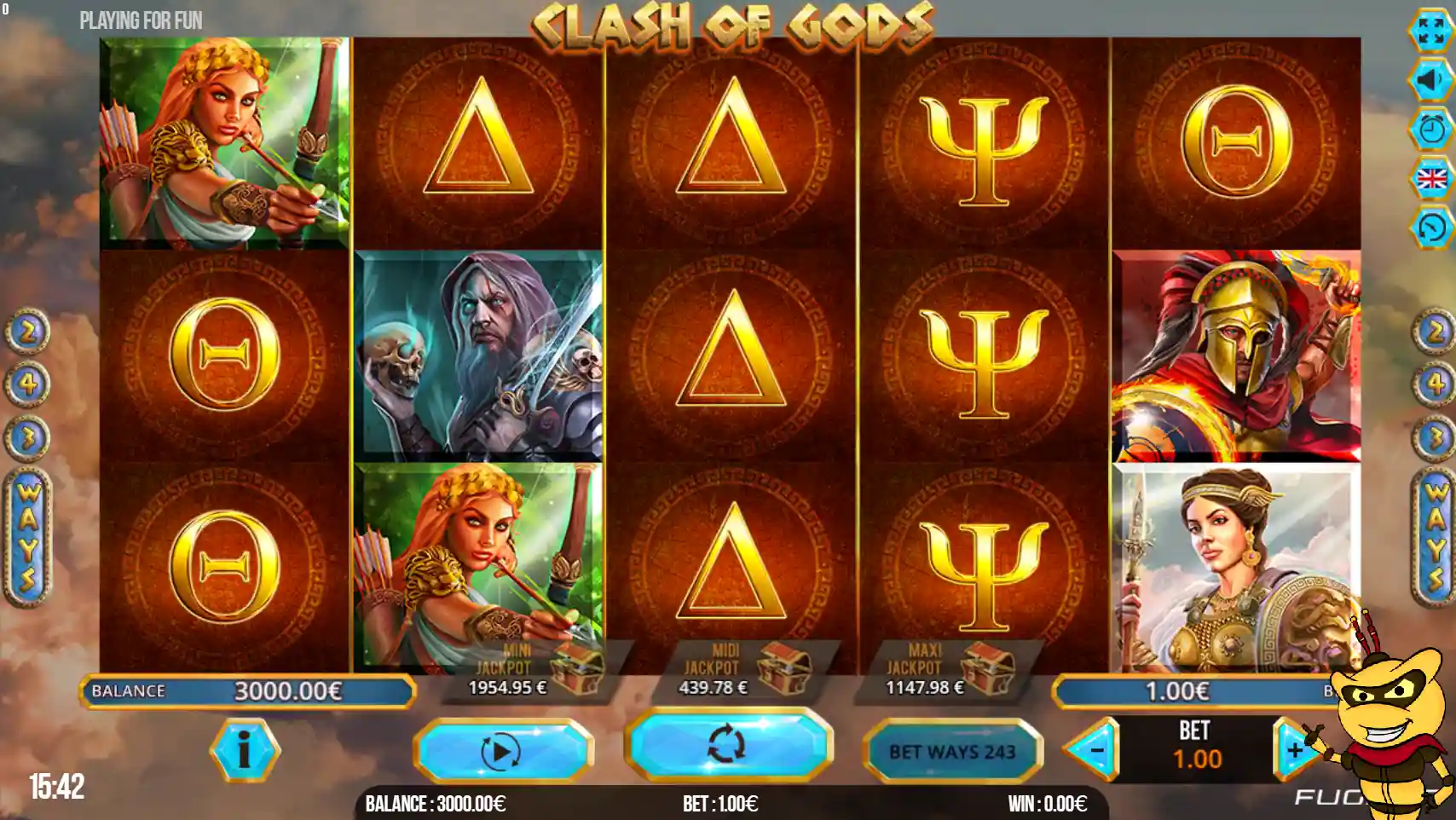 Clash of Gods gameplay og design
