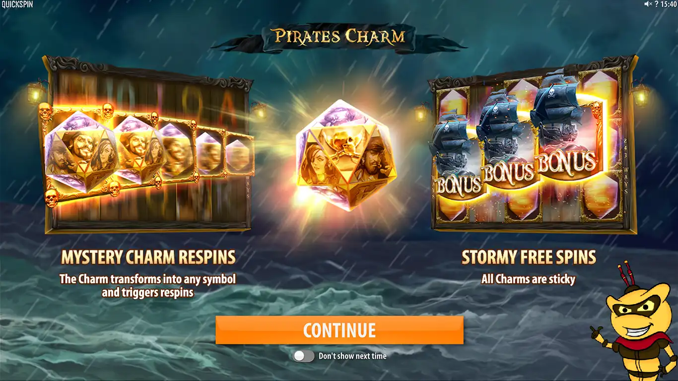 Pirate Charms gameplay og design 