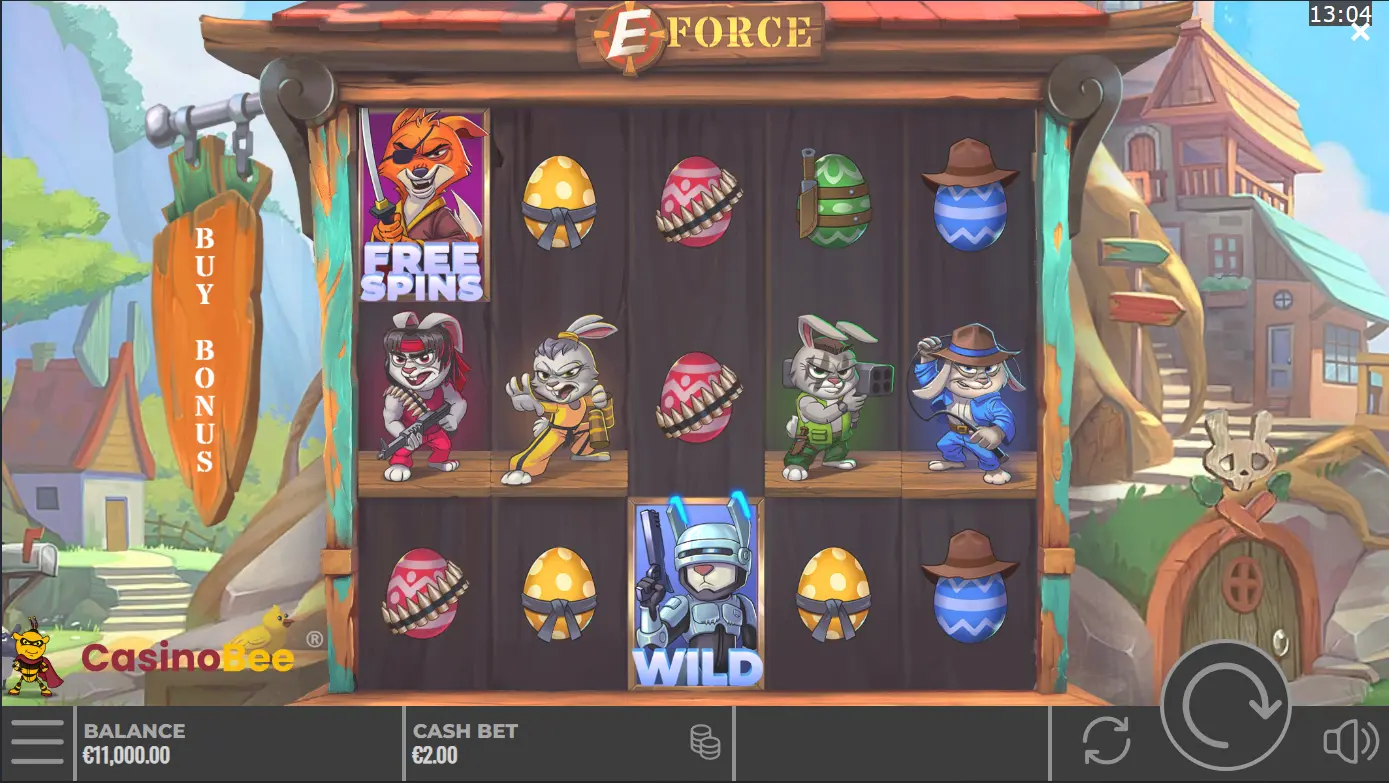 E-Force Slot Symbols and payouts