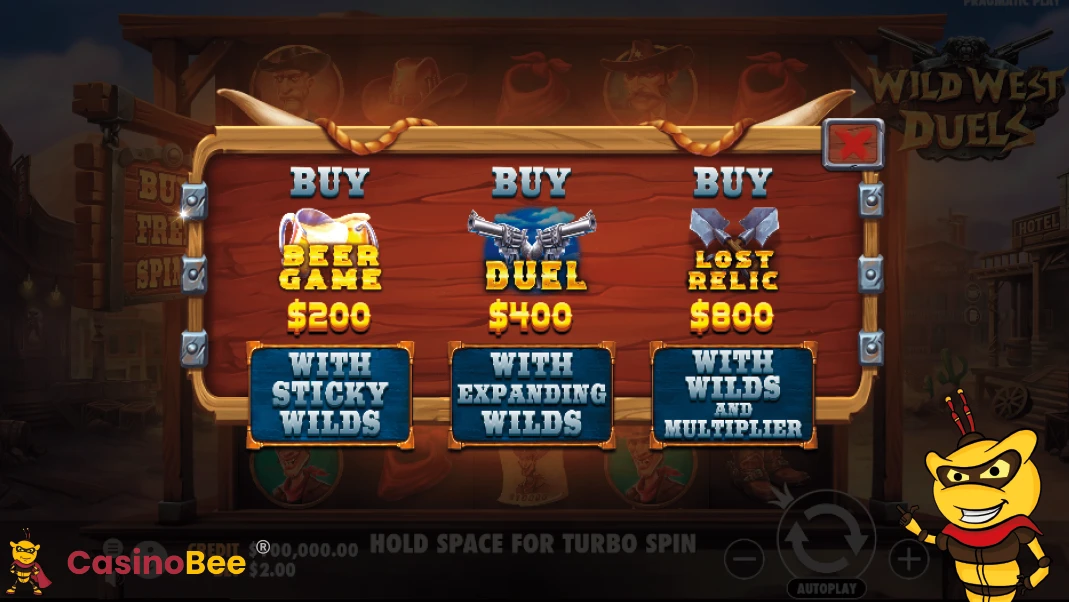 Wild West Duels features