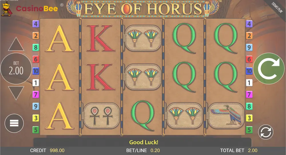 eye of horus free spins