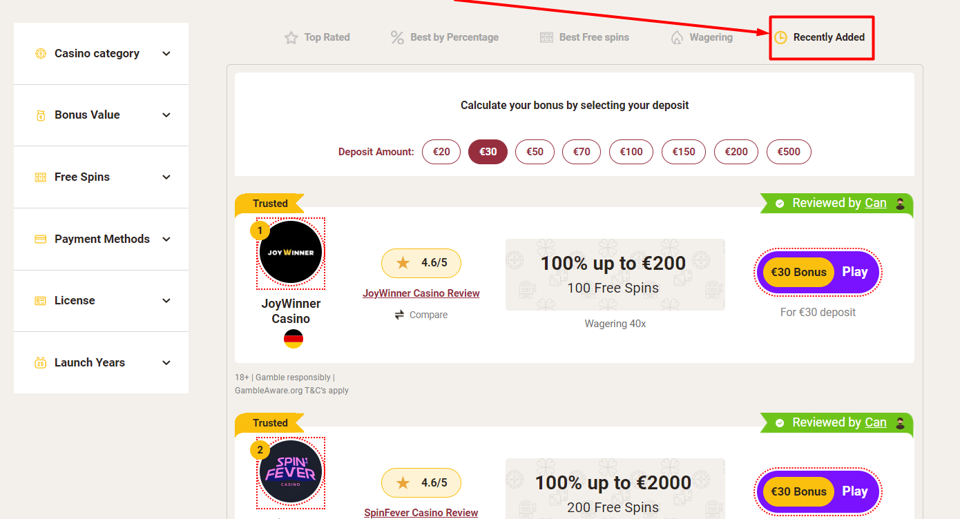 newest online casinos reviewed