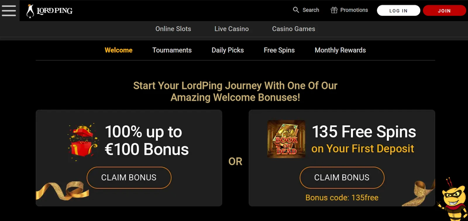 Lord Ping Casino Bonus Overview