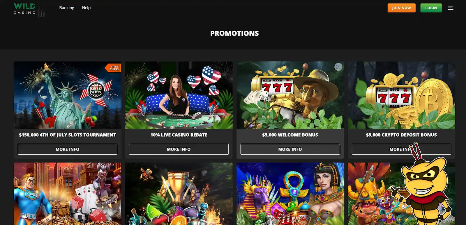 Wild Casino Bonus Overview