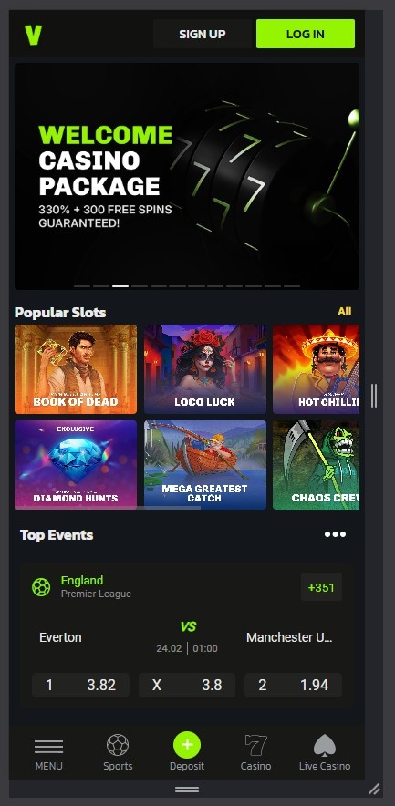 Velobet Landing Page