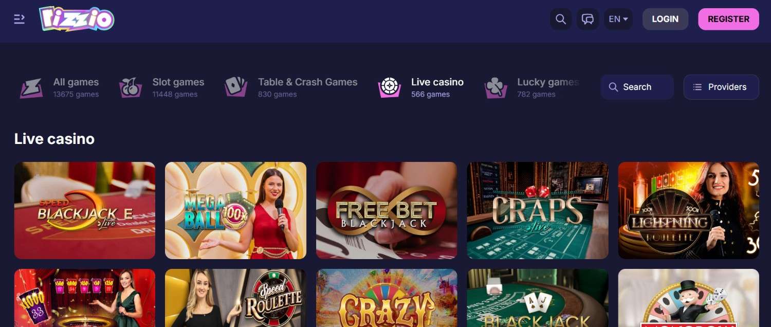 Rizzio Casino Live Casino