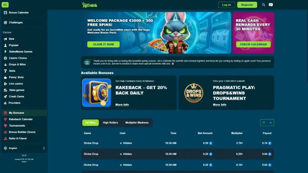 Stakemania Promotions